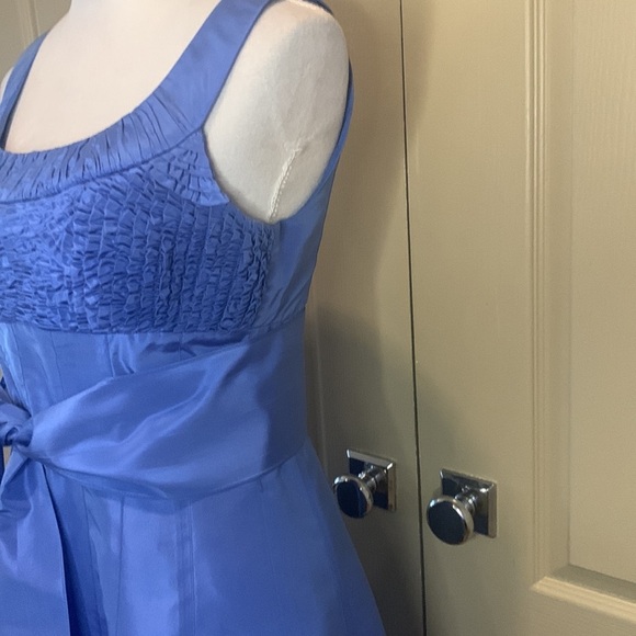 Teri John Women's 💯 Blue Silk Formal Dress, 4 - Picture 6 of 11